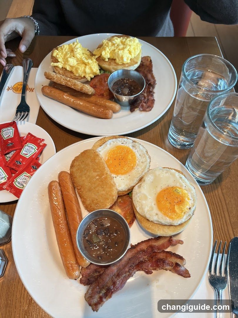 Breakfast Spread at a Cafe