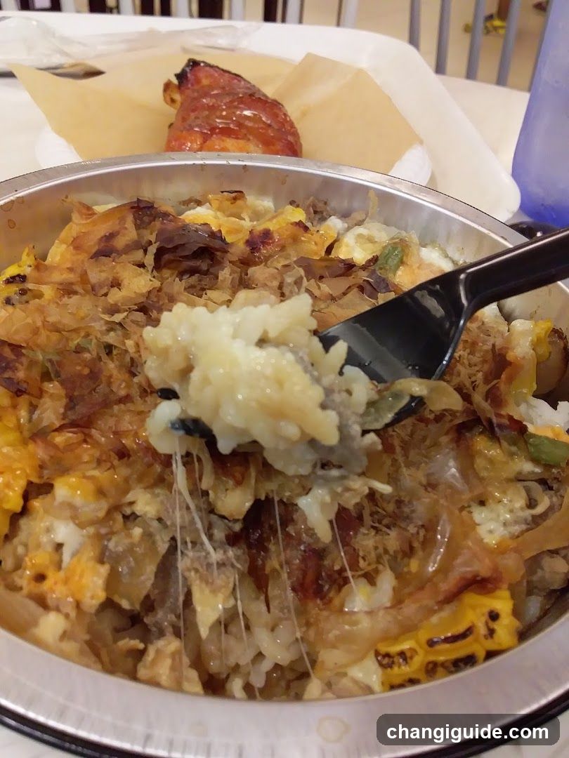 Grilled Rice Bowl with Toppings