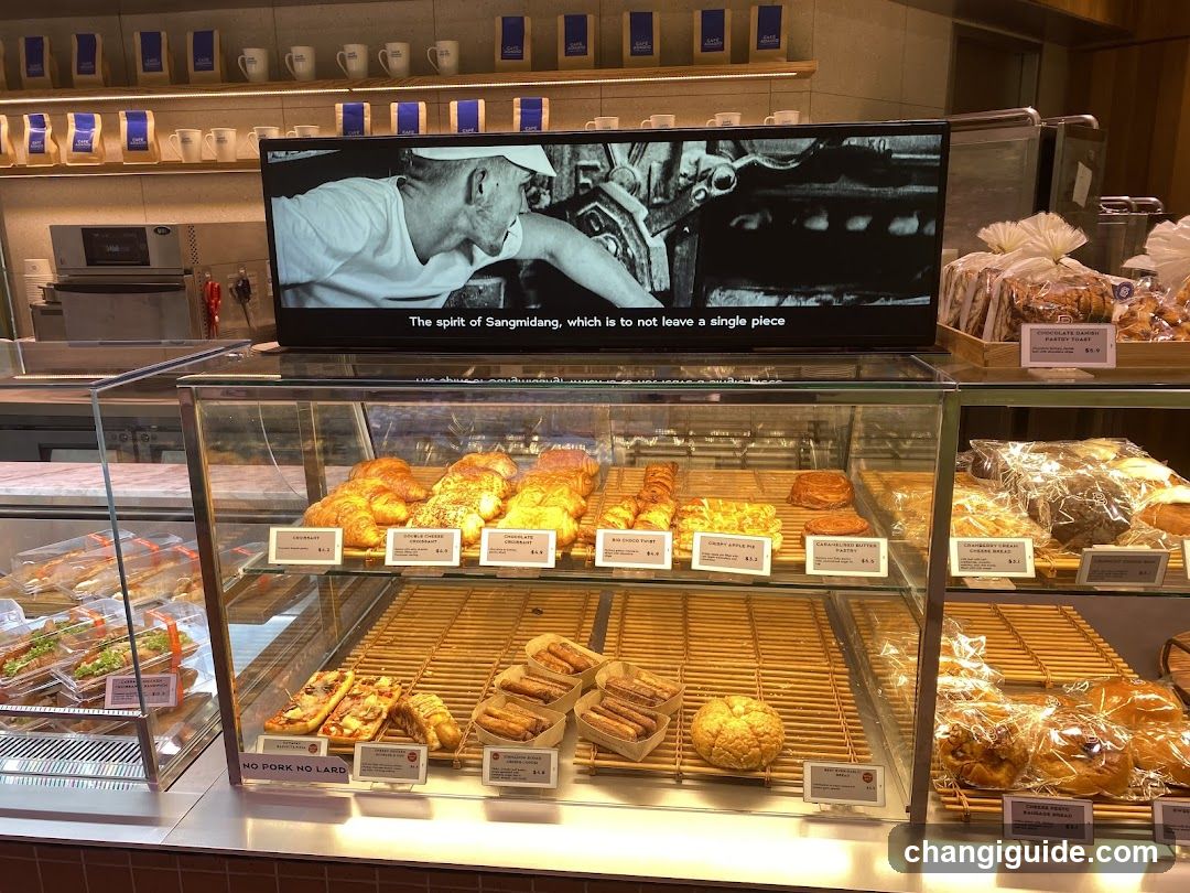 Bakery Display with TV Screen