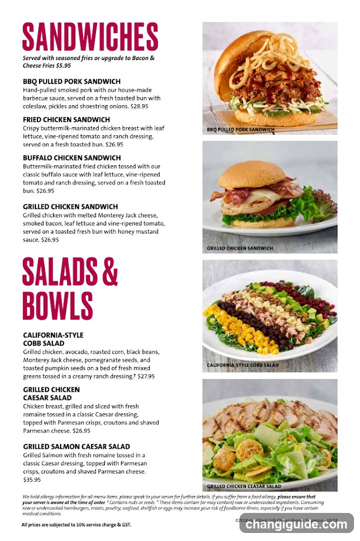 Sandwiches & Salads Menu
