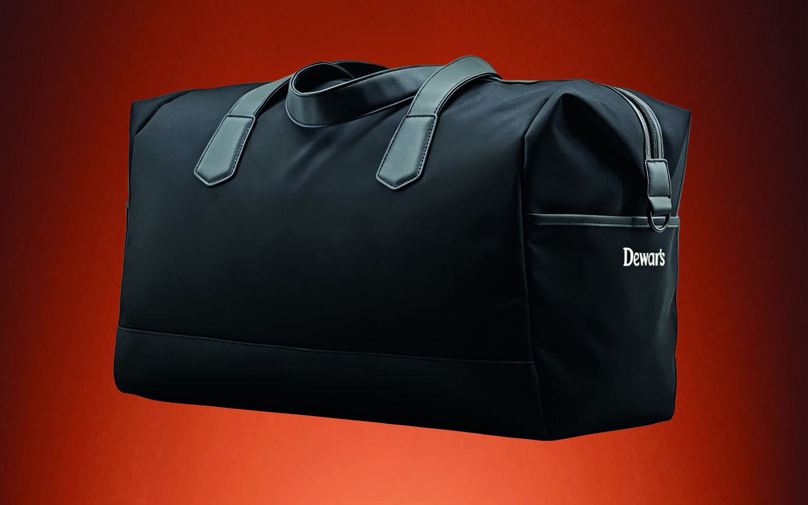 Dewar's travel bag offered with qualifying spend at the Changi T3 speakeasy