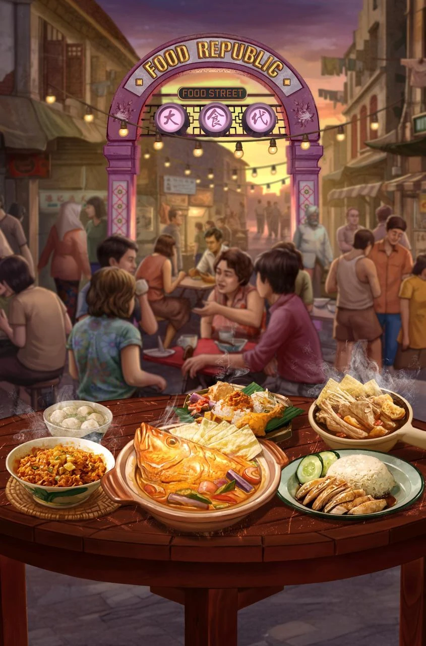 Food Republic Returns to Jewel on 3 July With 20+ Stalls and a 1970s Street Food Look