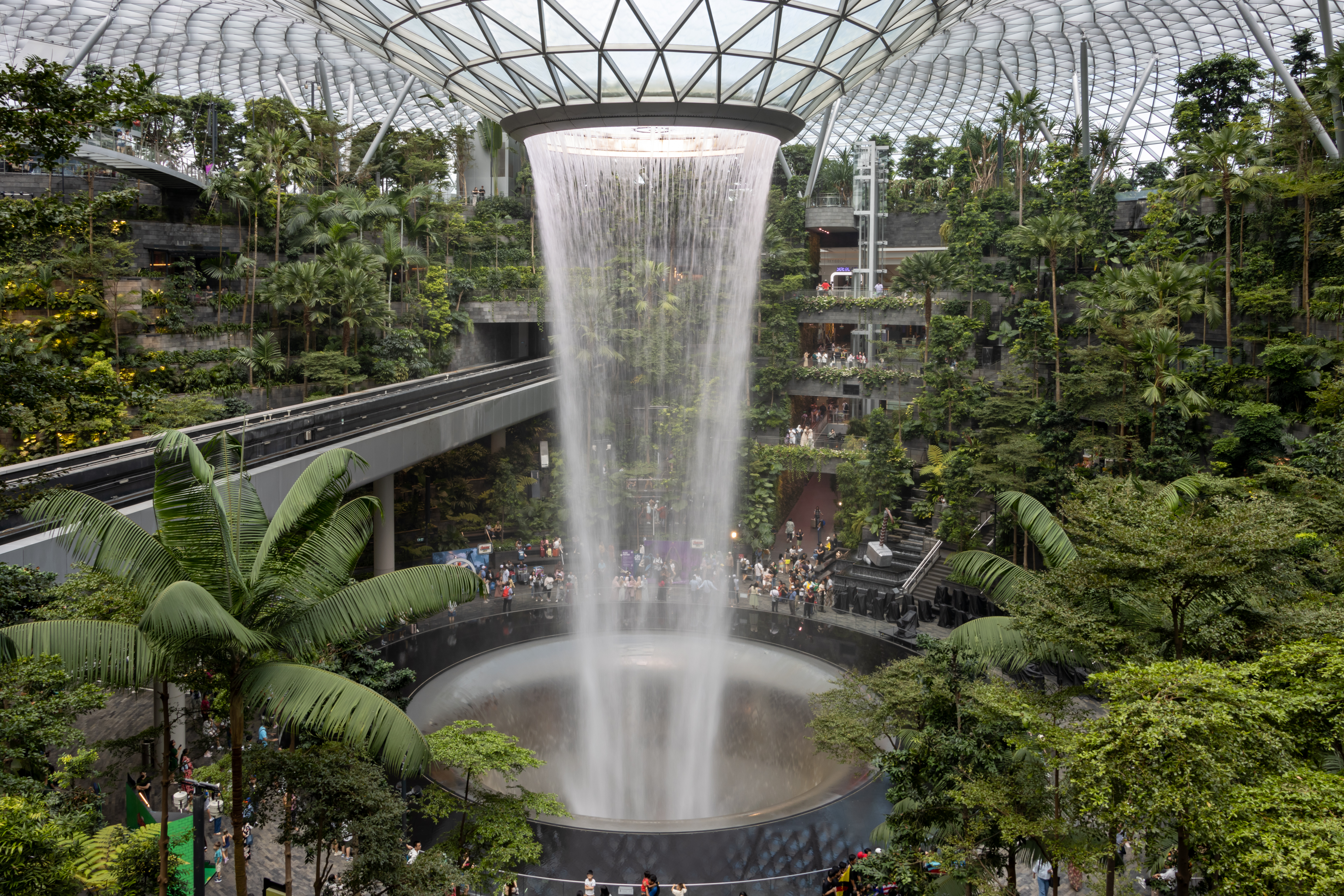 LEGO Botanicals installations in the Forest Valley at Jewel Changi