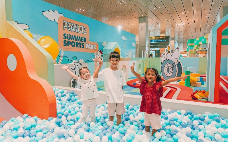 Peanuts Summer Sports Park layout at Terminal 3