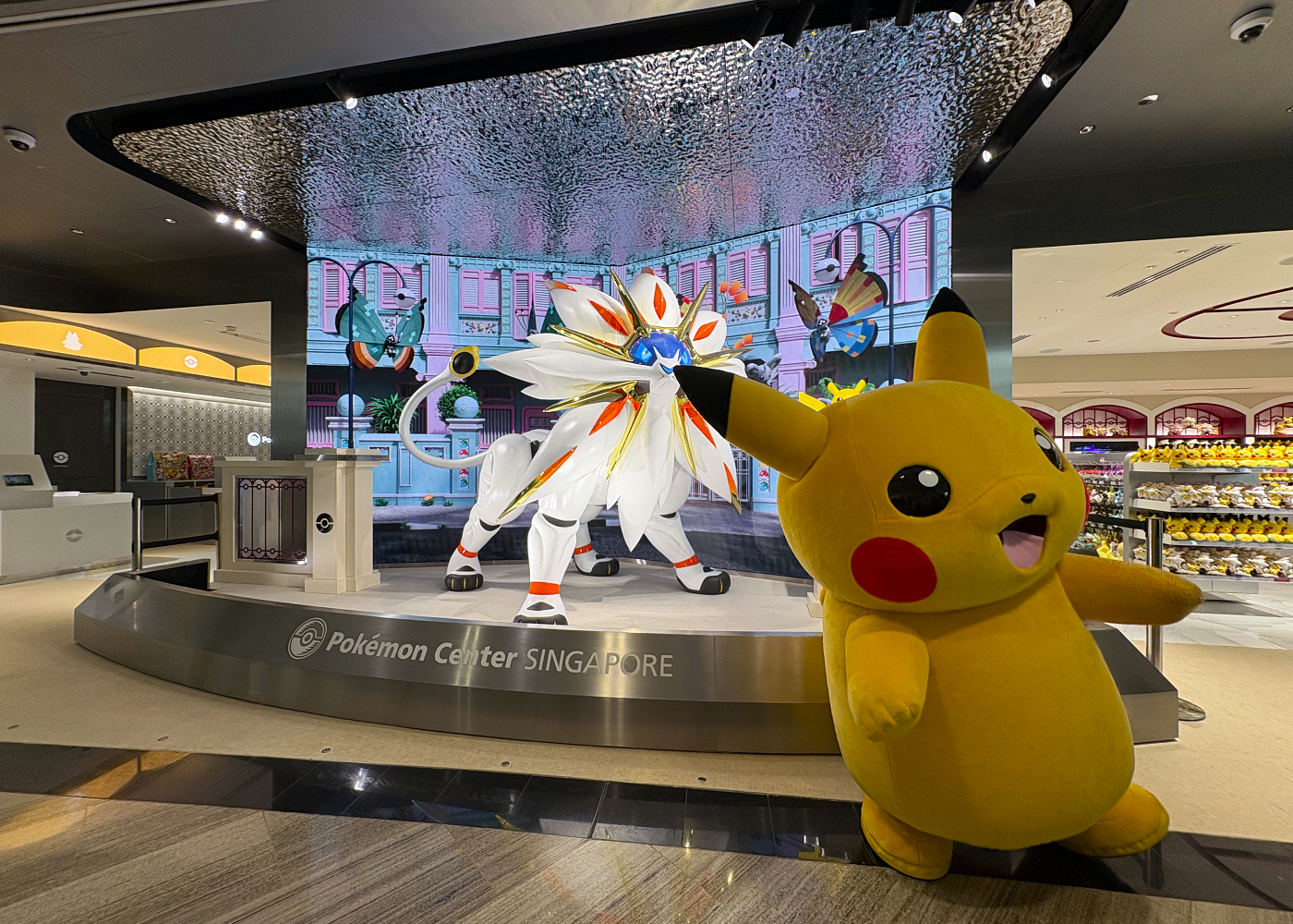 Pokémon Center Singapore Reopens at Jewel With Solgaleo and Durian Pikachu