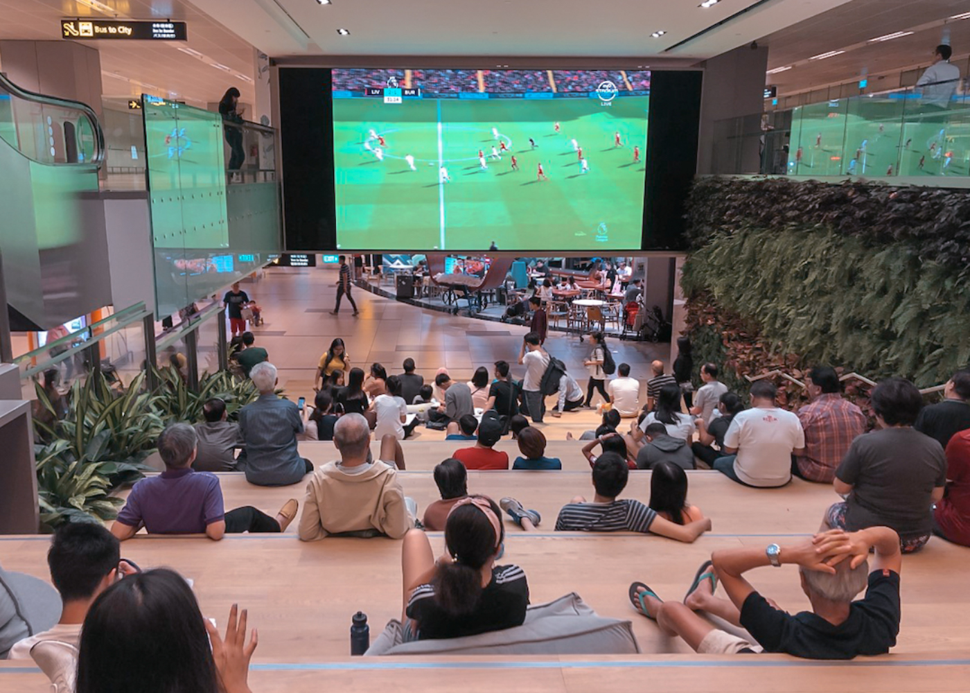 ST3PS at Changi Airport Terminal 3 ultra-HD LED screen for FIFA World Cup 2026 screenings